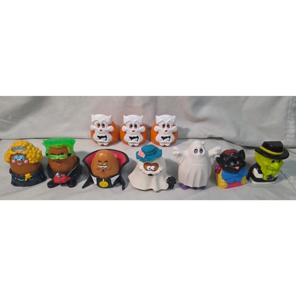 Lot of 9 McDonald's Halloween McNugget Buddies 1992 Figures